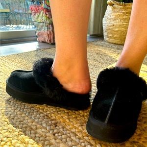 Ugg Platform Slippers size 8, black